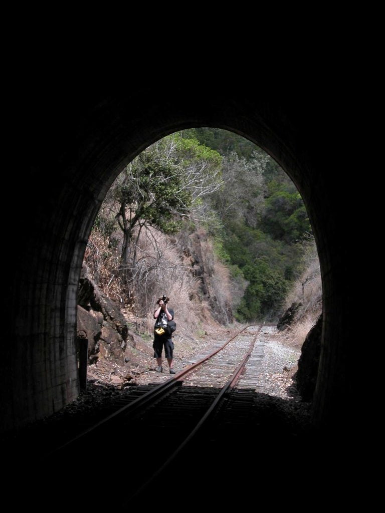 You will take plenty of photos while walking the tunnels on the Boyne Burnett Rail Trail