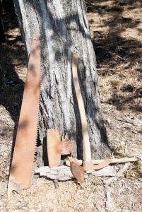 saw, adze & broad axe such as would have been used to produce hogback sleepers