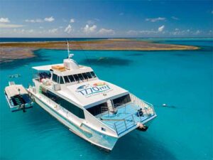 modern enclosed ocean going catamaran
